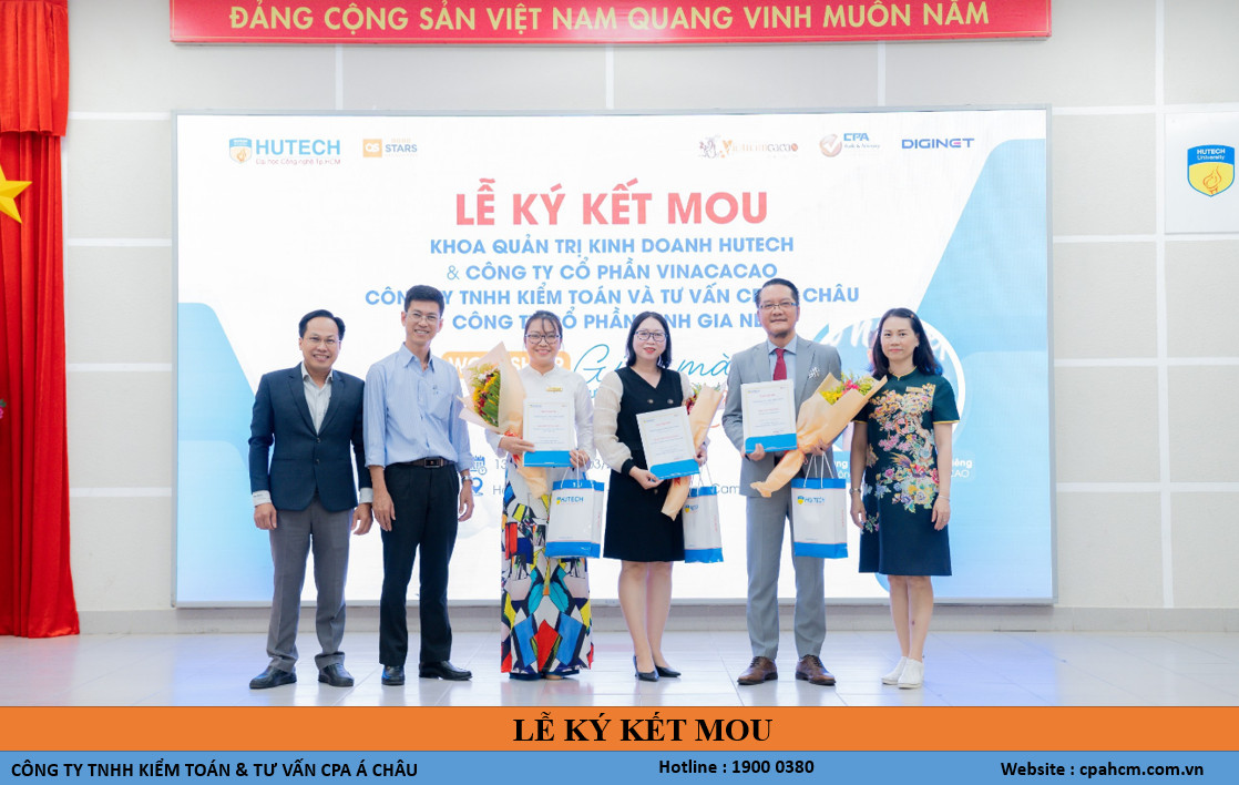 LỄ KÝ KẾT HỢP TÁC MOU GIỮA CÔNG TY KIỂM TOÁN & TƯ VẤN CPA  HCM VÀ KHOA QUẢN TRỊ KINH DOANH TRƯỜNG ĐH CÔNG NGHỆ TP.HCM