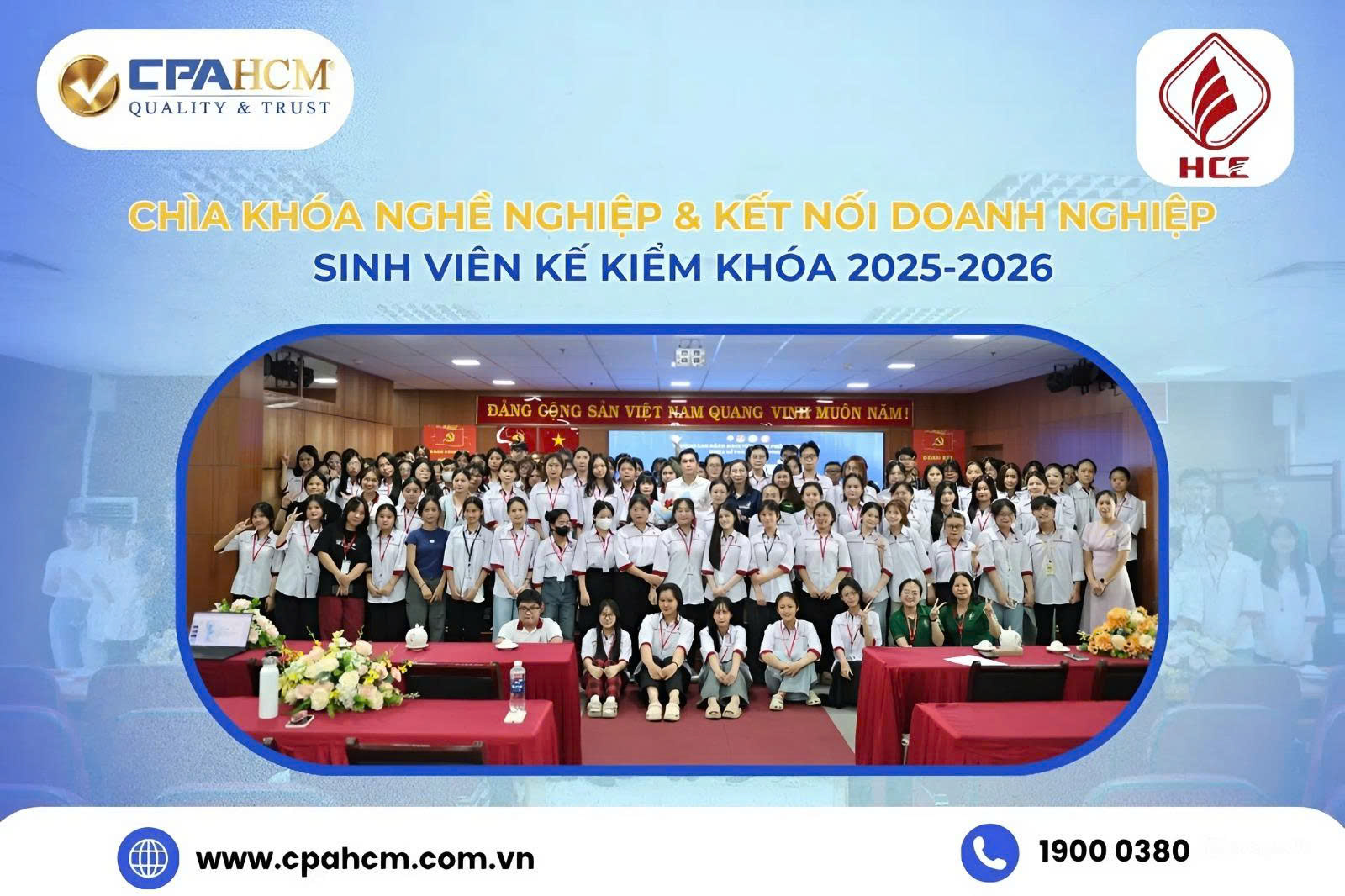 ĐẦU TƯ CHO TƯƠNG LAI NGHỀ NGHIỆP: CPA HCM CAM KẾT VÀ ĐỒNG HÀNH CÙNG SINH VIÊN KẾ KIỂM 2025-2026